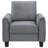 Dixon Grey Upholstered Rolled Arm Accent Chair