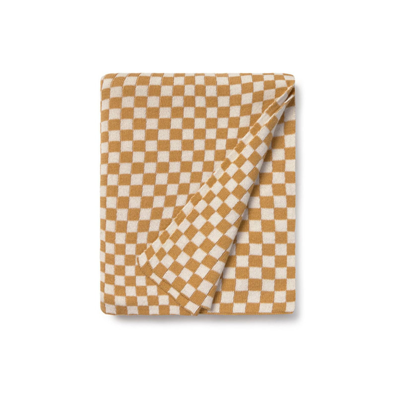 Carreaux de couverture tricotés, Miel