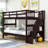 Dayu Kids Twin Over Twin Bunk Bed-1630794490