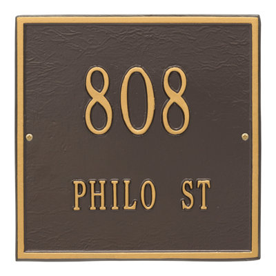 2-Line Wall Address Plaque