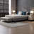 Knock Down Queen Mattress Foundation - Sturdy Grey Fabric & Metal Platform Bed Frame with Easy Assembly-1007197352
