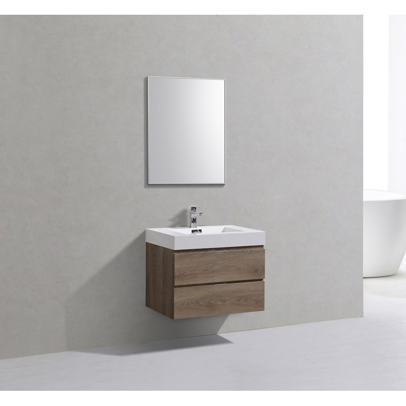 Ensemble de meuble-lavabo mural simple 30 po Parsonage