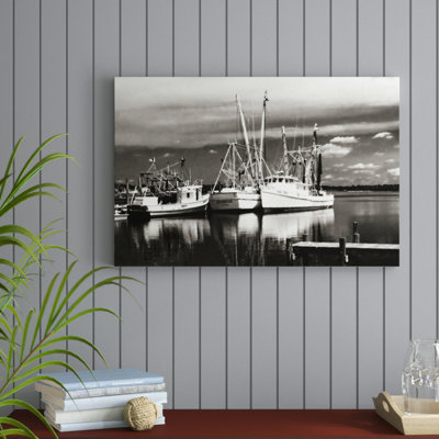 « fishing bateaus ii », reproduction de photo sur toile tendue