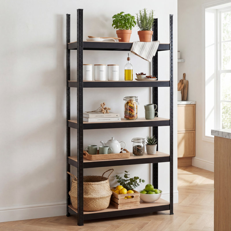 5 Tiers Adjustable Storage Shelf Goods Rack
