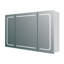 Mya 860 mm W 630 mm H Surface Mirrored Bathroom Cabinets 2 Shelves with Mirror