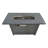 25'' H X 42'' W Steel Propane Outdoor Fire Pit Table With Lid (Grey)