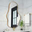 Irregular Wall Mirror, Asymmetrical Bathroom Vanity Mirror with Metal Frame, Modern Decorative Mirror-117010561-117010563