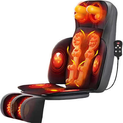 Multi-Functional Full Body Massage Mat with Foot & Neck Massagers, Detachable & Foldable Design, Adjustable Intensity for Deep Pain Relief, Ideal for Home & Office Use
