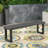 Outdoor Acacia Wood Dining Bench,Dark Grey-1284027073