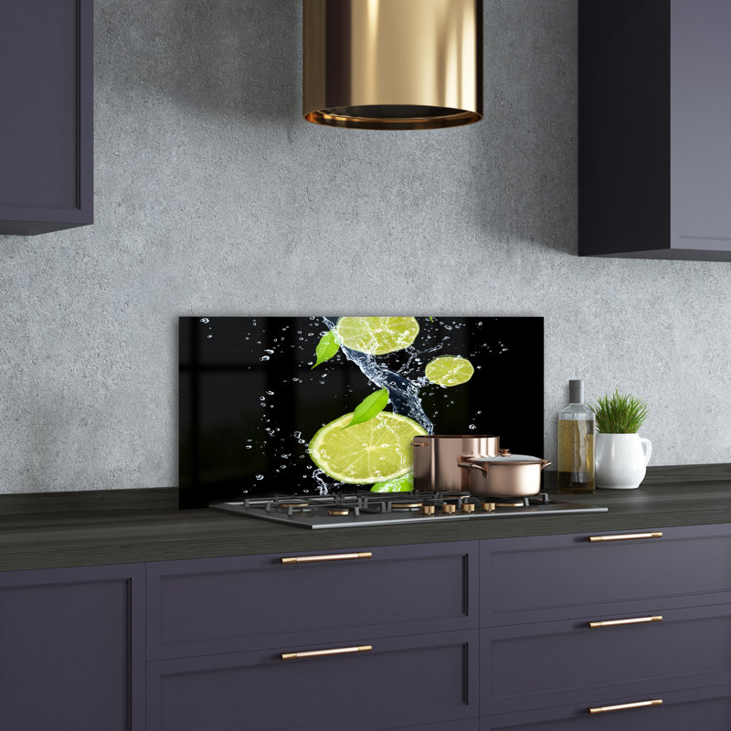 Luegene 50cm W x 100cm L Glass Peel and Stick Panel