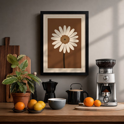 Daisy Stem Botanical - Framed Print