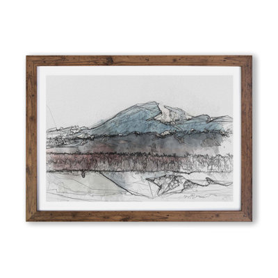 'Denali Mount McKinley' - Picture Frame Graphic Art Print on Paper