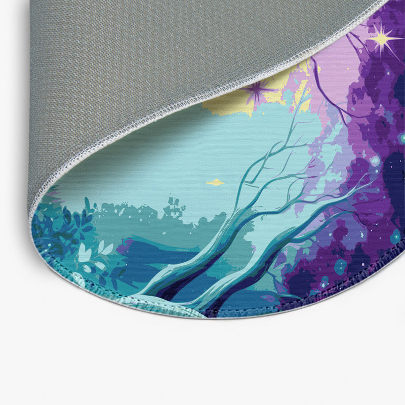 Tapis intérieur et extérieur Eclipsed Meadow, Rond 5 pi