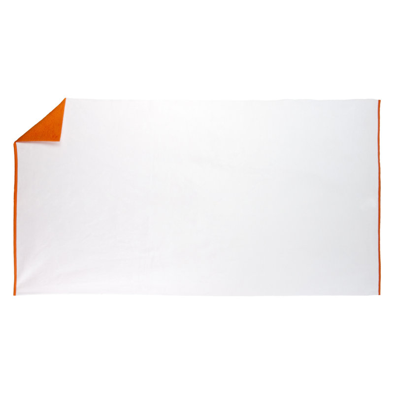 Cotton Blend Midweight Beach Towel, Orange