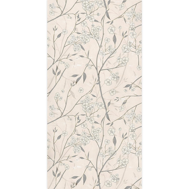 Bordure florale pelez et collez, L 96 po x l 48 po