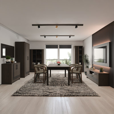 EUFEMIUS Extendable Birch and Pine Dining Table