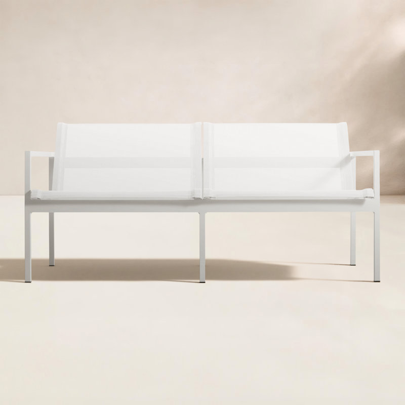 Skiff Outdoor 2 - Seat Loveseat, White