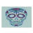 Ambesonne Sugar Skull Cutting Board Large Size Colourful Skeleton Image Multicolor