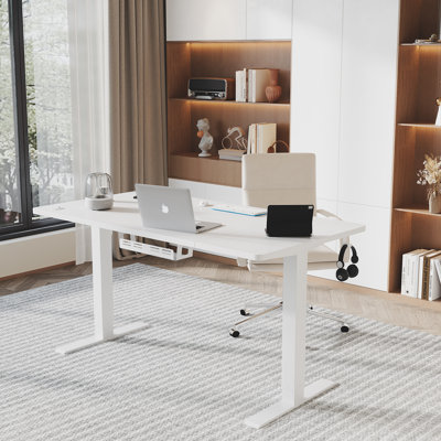 Electric T-Shape Height Adjustable Standing Desk