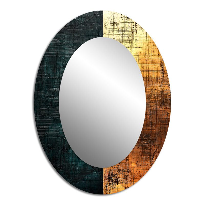 Miroir mural moderne géométrique, 40 po x 30 po