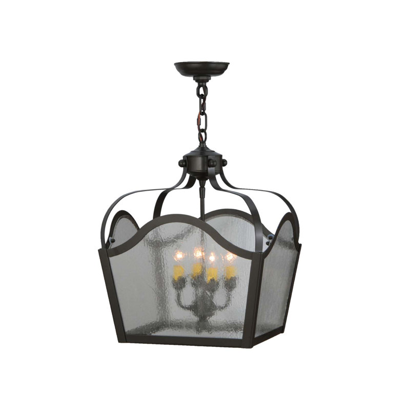 4 - Light Glass Chandelier