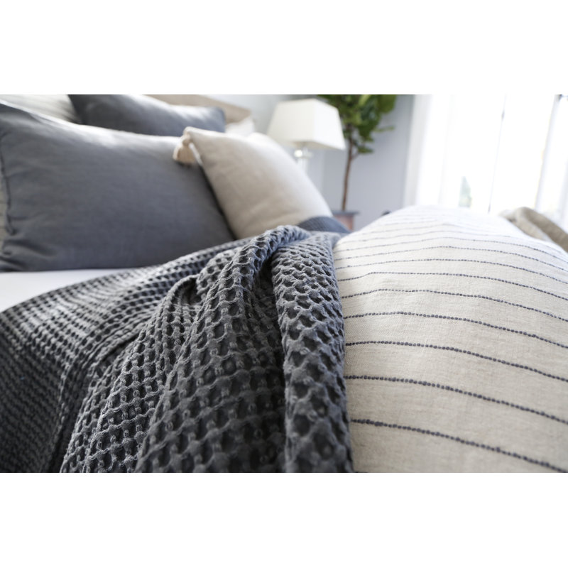 Couverture 100% coton Zuma, Simple, Anthracite