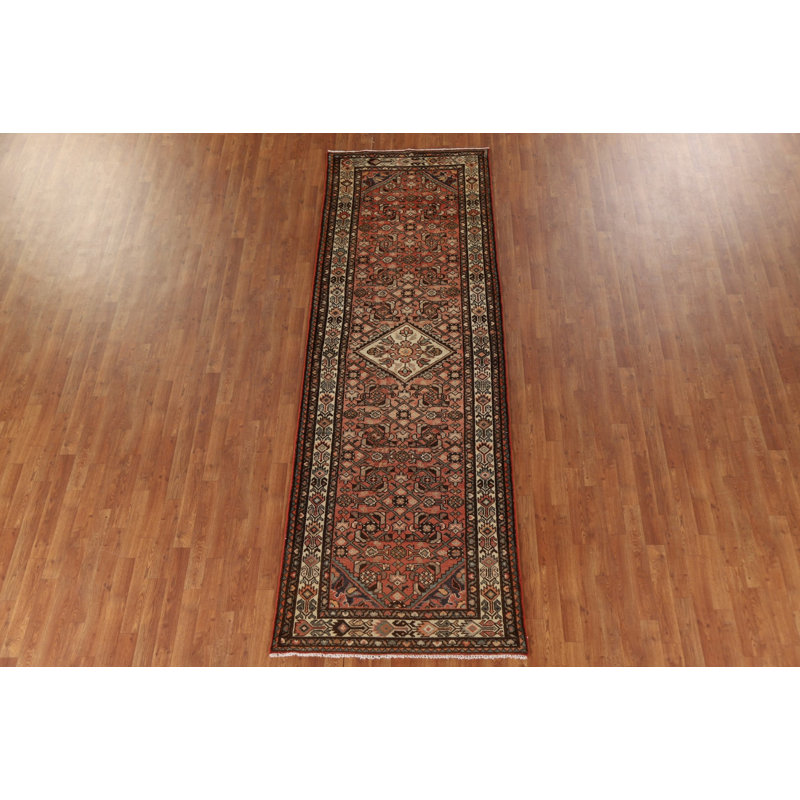 Tapis de couloir géométrique traditionnel 4x11