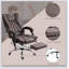 Fauteuil de bureau inclinable à haut dossier Vinsetto Massage-1535625945