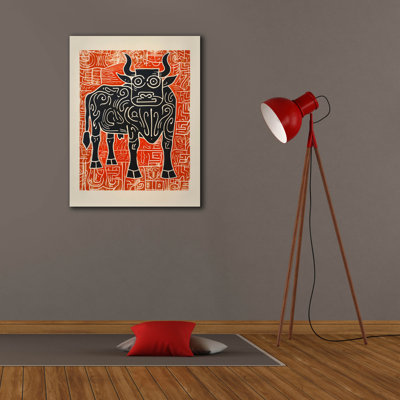 Toile épique Graffiti «Taurus No 1» par Andreas Magnusson, 26 po x 34 po