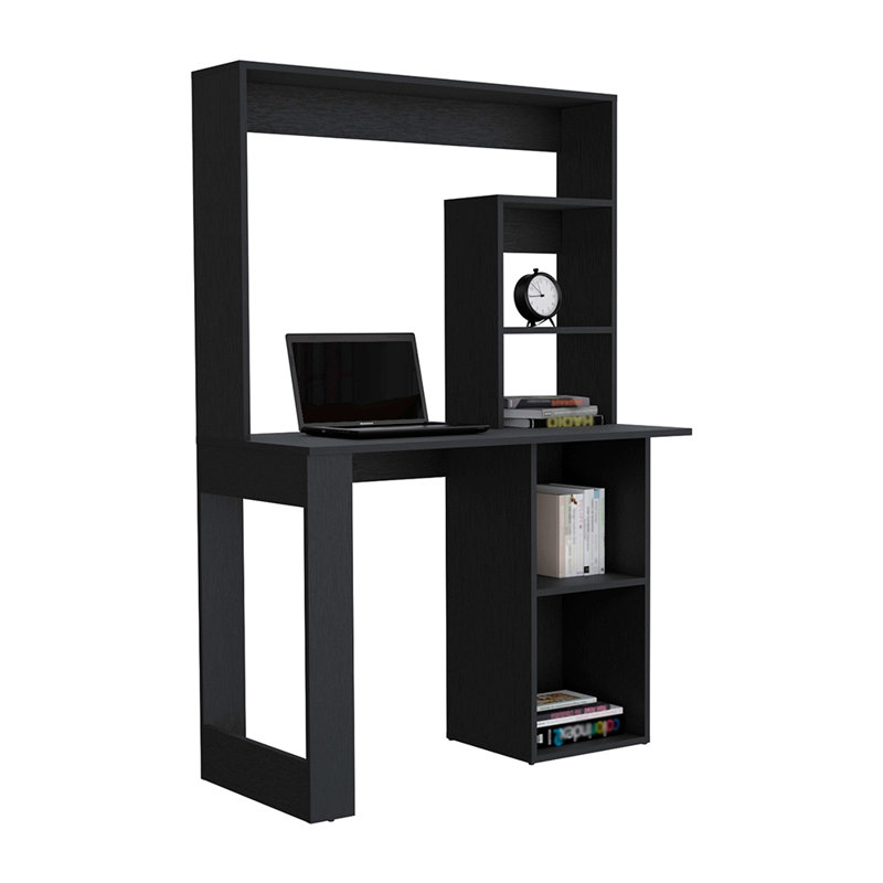 Bureau d'écriture avec tablettes et huche, Noir