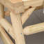 Chaise berçante en bois 2 personnes