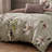 Bebejan Purple Lilies 100% Cotton Sateen 5 Piece Reversible Comforter Set-103690633