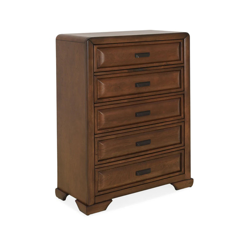 Commode transitionnelle Caerwys, brun / gris clair