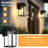 Outdoor Hardwired Wall Light Fixture, Exterior Porch Light with E26 Socket & Clear Glass Shade, Modern Wall Sconce for House Patio Garage Door-2052900169