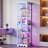 67.9'' H x17.7'' W 6-Tier Glass Display Cabinet  With RGB Lights-1907979181