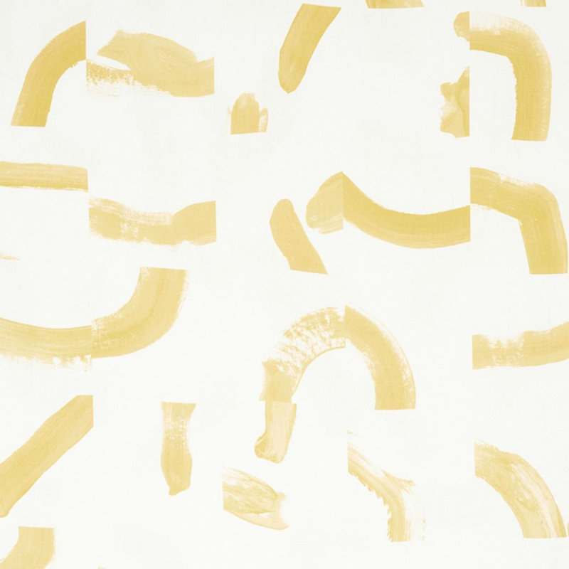 Schumacher x Caroline Z Hurley Sepiessa Fabric, Yellow 