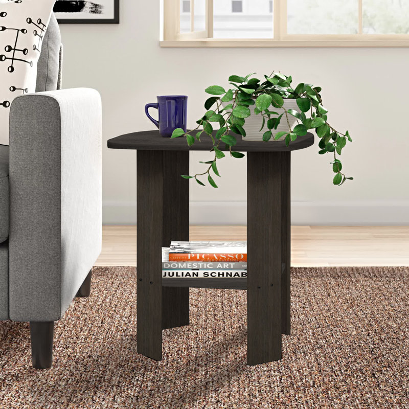 Sarwar End Table, Dark Brown Wood Grain