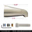 Bec de baignoire mural universel 5-1 / 4 po, zinc-112730531