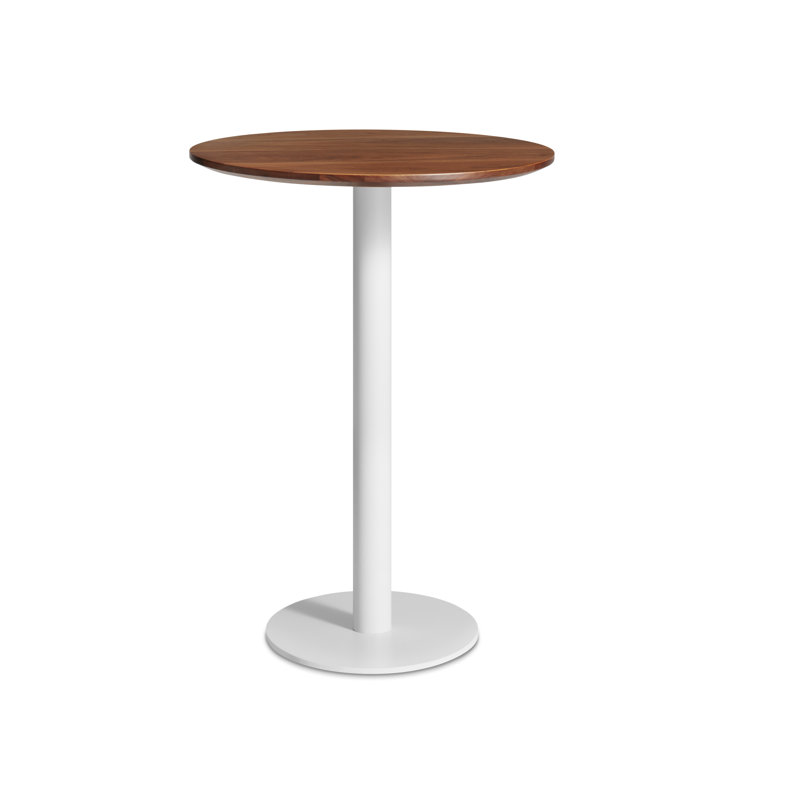 Table de salle à manger Easy Easy, Noyer, Blanc mat, H 40 po x l 30 po x L 30 po