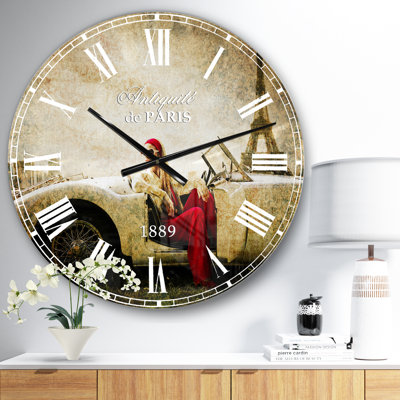 Fashion Fashion in Car - Glam horloge murale