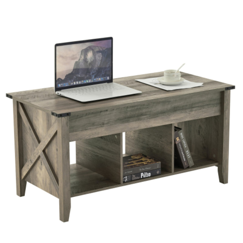 Table basse 37,8 po, Brun, Brun