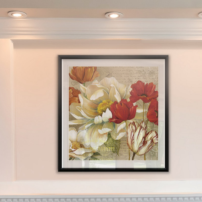 Jardin II - reproduction de cadre photo, H 22,5 po x l 22,5 po x P 1,5 po