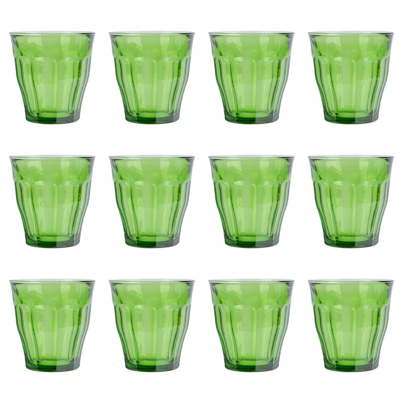 250ml Drinking Glass Set, Jungle Green