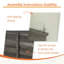 Ensemble de bureau d'ordinateur 2 pièces, bureau d'écriture et commode 6 tiroirs Hailiey-1957258011