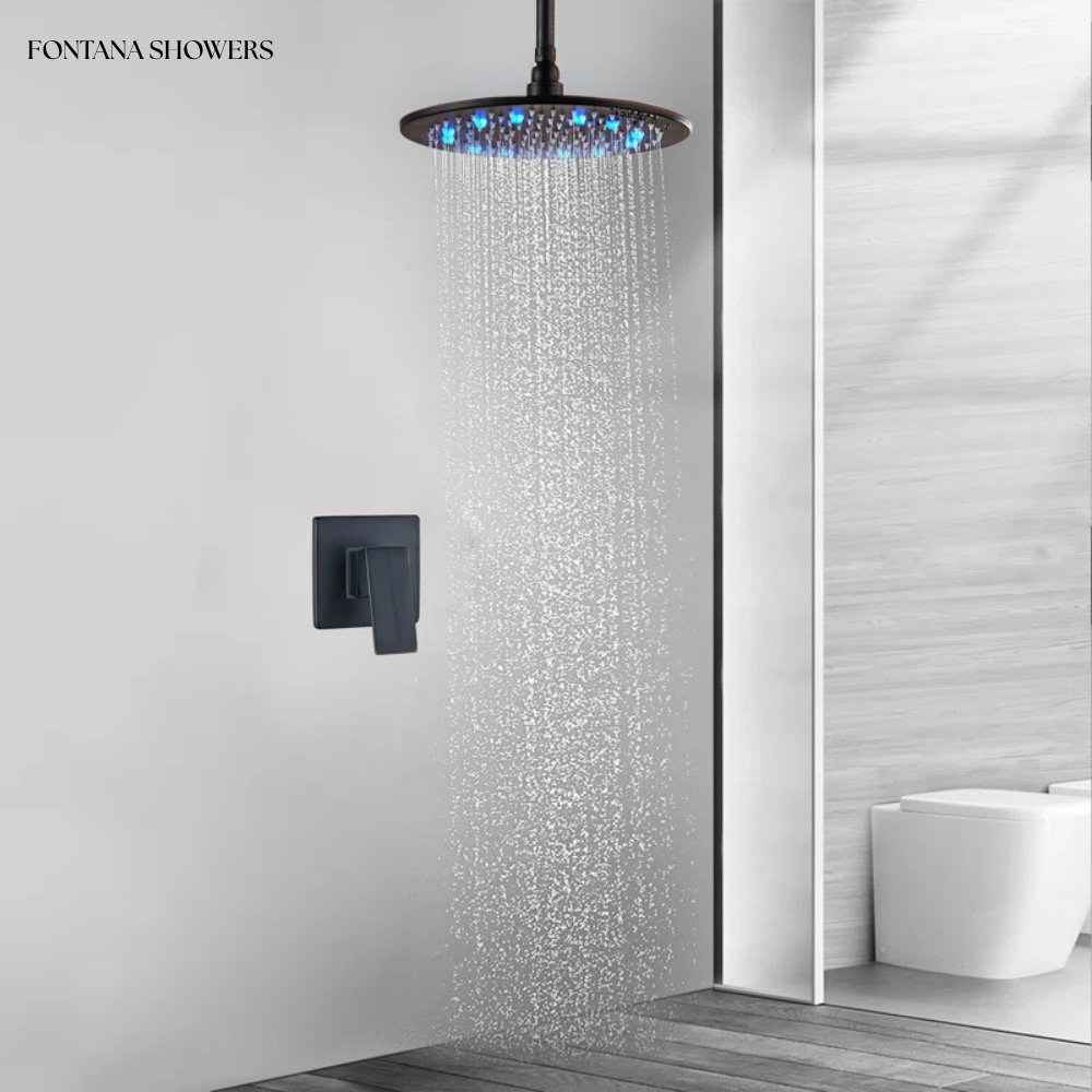 Pomme De Douche Rétro En Cuivre – Haute Pression, Jets Silicone – Diamètre 20 Cm – Anti-rouille