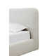 Elora Upholstered Platform Bed In Whitewashed Chenille