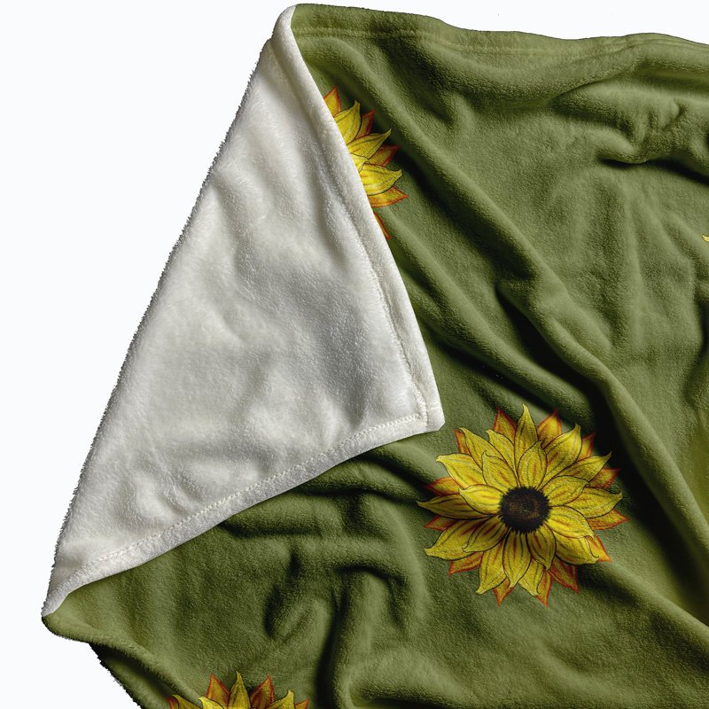 Stutzman Plain Weave / Muslin Throw Blanket, Green