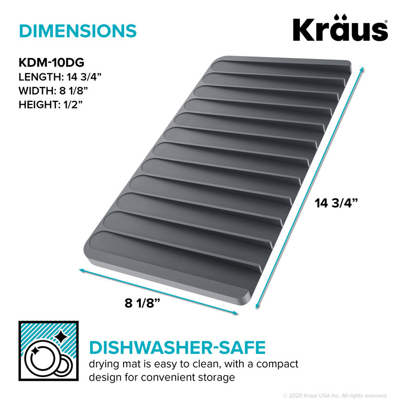 Drying Mat, Dark Grey
