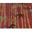 Bamboo Floral Area Rug in Gray/Red-10214051