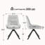 Chaise simple en chenille de couleur unie-2050133107